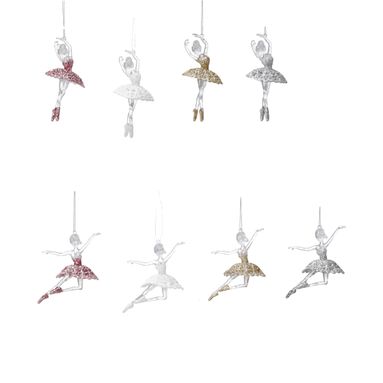 APPENDINO BALLERINA 11CM IN 2 MODELLI ROSA/BIANCO.