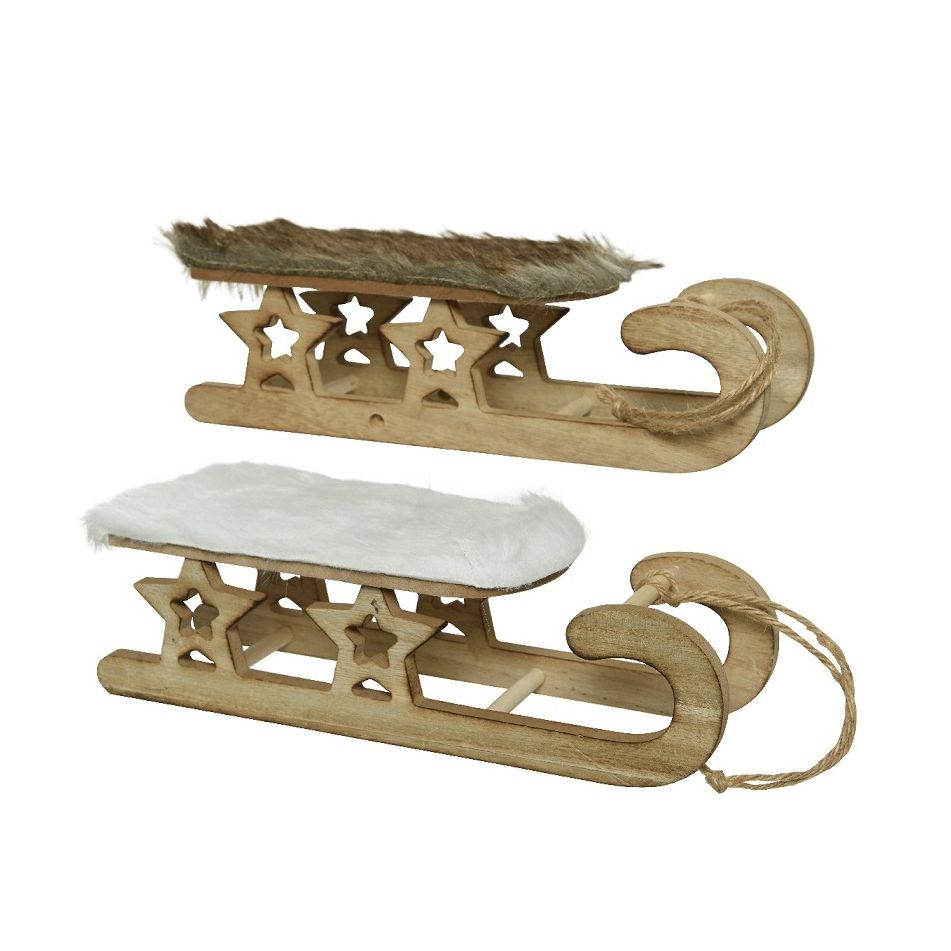 slitta-in-legno-29cm-con-pelliccia-in-2-colori