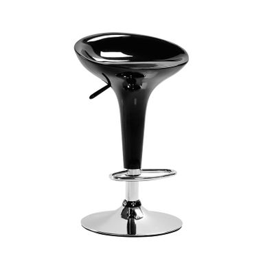 SGABELLO CON ALZATA A GAS 45X48 CM NERO