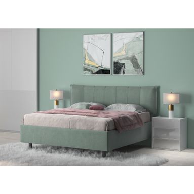 LETTO MATRIMONIALE HUG 170X200XH105CM VERDE SALVIA