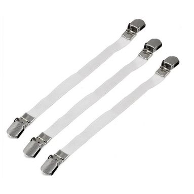 SET 3 ELASTICI CON CLIP TENDI TELI STIRO E TENDI A