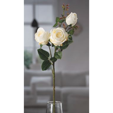 ROSA BIANCA 3 FIORI X DECORAZ CM80