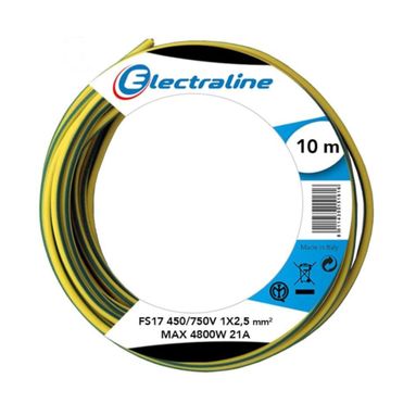 CAVO UNIPOLARE FS17 450/750V 1X2,5 10M GIALLO / BI
