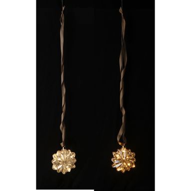 APPENDINO FIOCCO 10 LED H98CM 2 COLORI IN VETRO..