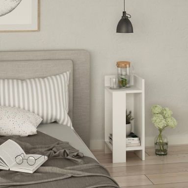 COMODINO ELOS DX 27X25XH60CM BIANCO.