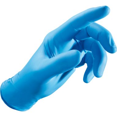GUANTI NITRILE 35S BLU SENZA POLVERE