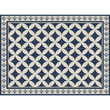 TOVAGLIETTA VINILE VENEZIA 33X45CM BLU - BIANCA