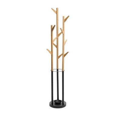 APPENDIABITI H144CM IN LEGNO NATURALE E METALLO NE