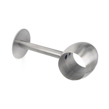 SUPPORTO CORRIMANO TONDO D.40MM ACCIAIO SATINATO M
