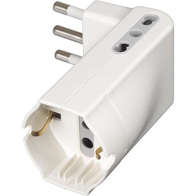 ADATTATORE CORNER 2 PR BIP+1 PR. P30 BIANCO