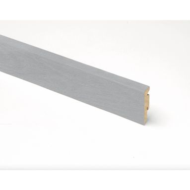 BATTISCOPA RETTO MDF 58X15X2400MM COLOR ALLUMINIO