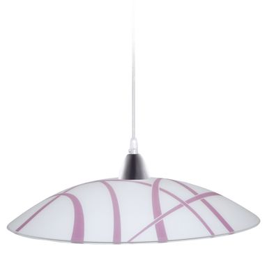 LAMPADARIOD50 1XE27 M.BI-CR V.LASTRA BI-VIOLA