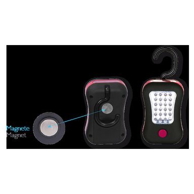 TORCIA 24+4 LED DIP 85LM CON GANCIO E MAGNETE
