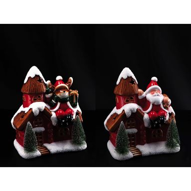 CASETTA NATALIZIA 20X13XH23CM IN CERAMICA..