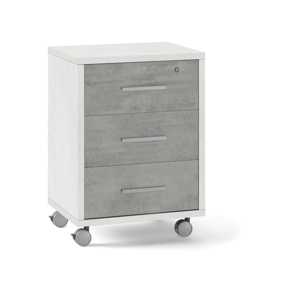 mobile-3-cassetti-su-ruote-51x41xh71cm-struttura-ossido-bianco-frontale-cemento