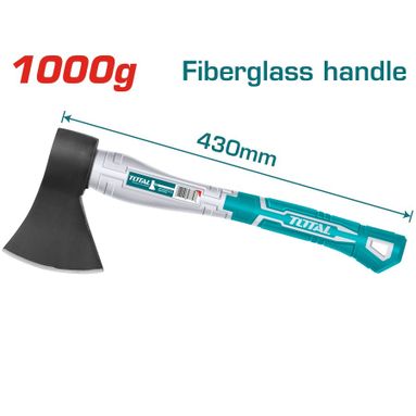 ACCETTA 1000GR 43CM IN ACCIAIO.