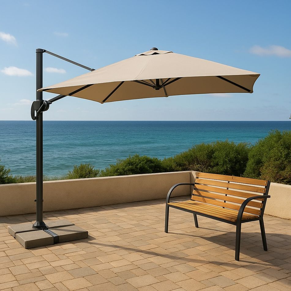 ombrellone-girevole-3x4m-ecru-con-braccio-lateral