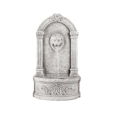 FONTANA BIANCA CON TESTA DI LEONE 26X40XH72CM