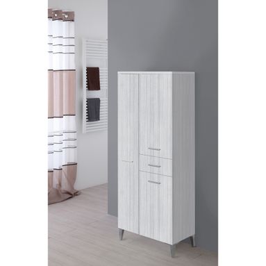 COLONNA DOPPIA 60CM 3 ANTE 1 CASSETTO GRIGIO.