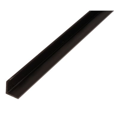 PROFILO ANGOLARE 15X15X2000MM PVC NERO