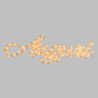 INSEGNA AUGURI LUMINOSA 77X2XH25CM 100 PIXEL MICRO