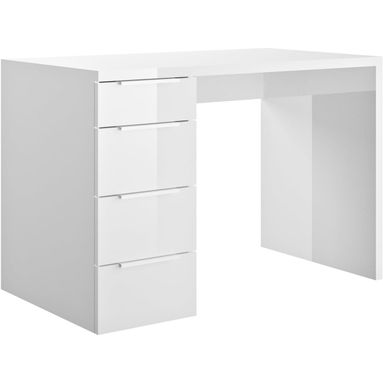 SCRIVANIA MONETA 110X60XH74CM 4 CASSETTI BIANCA