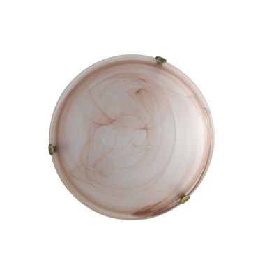 PLAFONIERA DUNA 2XE27 D.40XH11CM TABACCO