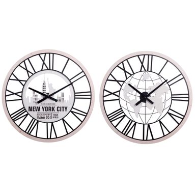 OROLOGIO D.70CM DA PARETE IN 2 MODELLI BIANCO E NE