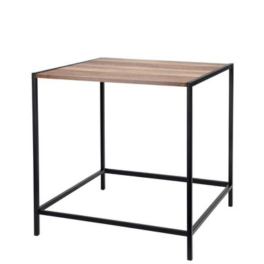TAVOLO BASSO 49X49XH49,5CM IN LEGNO/METALLO.