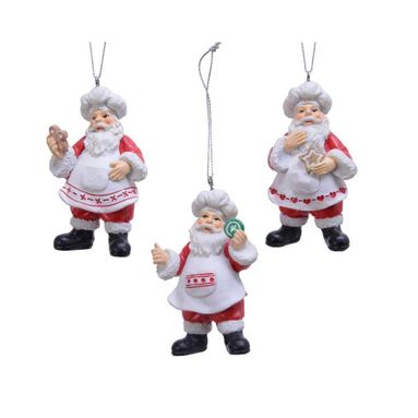 APPENDINO BABBO NATALE PASTICCIERE 9CM.