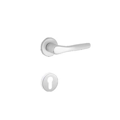 MANIGLIA BICA ARGENTO CON ROSETTE YALE