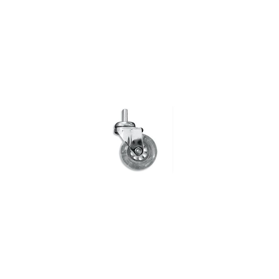 ruota-trasparente-mm-dot-35-con-perno-m8x15mm