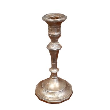 CANDELIERE 10,2X10,2XH21CM SILVER RUSTICO ANTICO