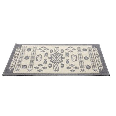 TAPPETO DOMUS 57X240CM GRIGIO ANTISCIVOLO IN COTON