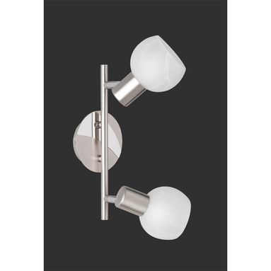 BARRA ANTIBES 2 SPOT E14 27X11CM NICHEL OPACO