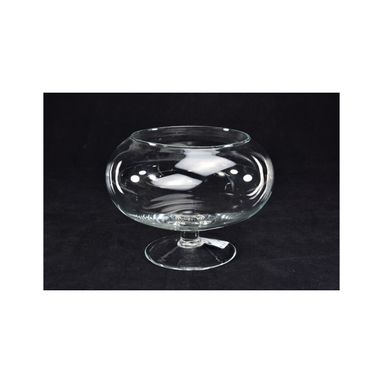 VASO UFO D.18XH14CM CON PIEDE IN VETRO