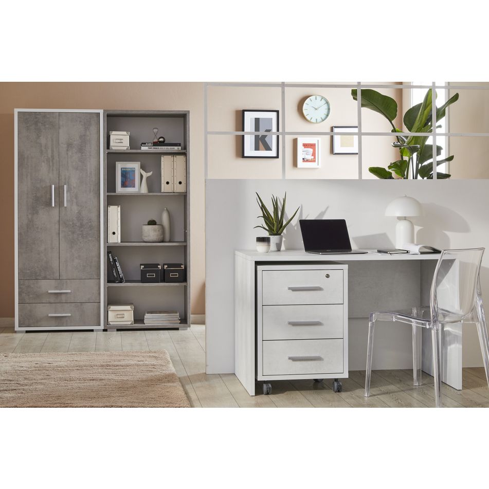 mobile-2-ante-2-cassetti-71x41xh182cm-struttura-ossido-bianco-frontale-cemento