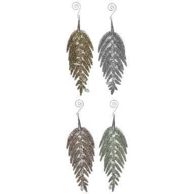 APPENDINO FOGLIA 9X27CM IN 4 COLORI IN ACRILICO.