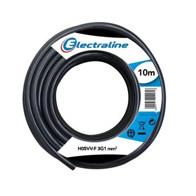 CAVO MULTIPOLARE H05VV-F 3G1,5 10M NERO