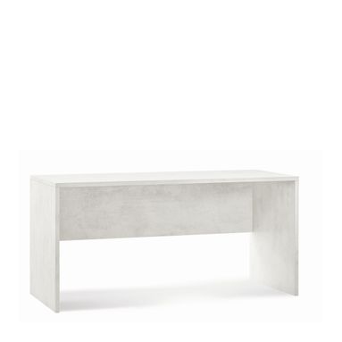 SCRIVANIA 160X69XH76CM STRUTTURA OSSIDO BIANCO FRONTALE