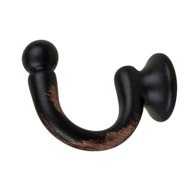 SET 2 GANCI POGGIA TENDA IN ALLUMINIO NERO/RAME