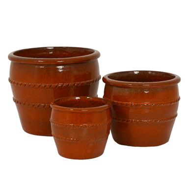 VASO LUCIA D.47XH40CM ROSSO IN TERRACOTTA