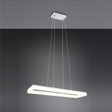 LAMPADARIO LED CAMINO 27W 70CM BIANCA RETTANGOLARE