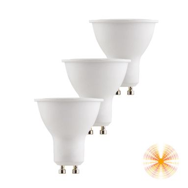 LAMPADINA LED GU10 3000K 8.5W 806 360°.