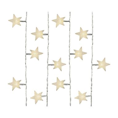 LUCI NATALIZIE CON STELLE 40LED BIANCO CALDO 4M.