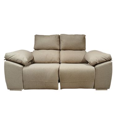 DIVANO RELAX MARIO 2P 182X92XH100CM BEIGE TESSUTO