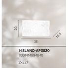 applique-island-bianca-2xe27-35x105x20cm