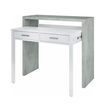 SCRITTOIO ESTENSEBILE HIDDEN 99X36/72XH88CM CEMENT