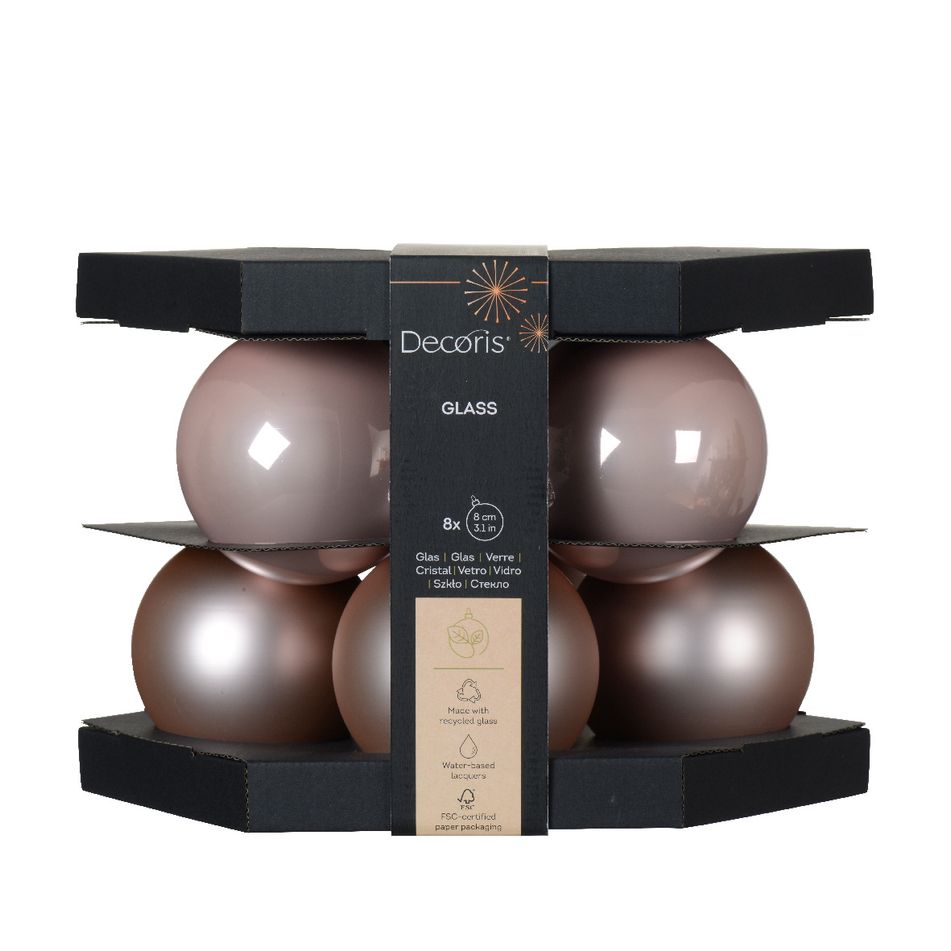 sfere-natalizie-8cm-rosa-cipria-8pz-in-vetro