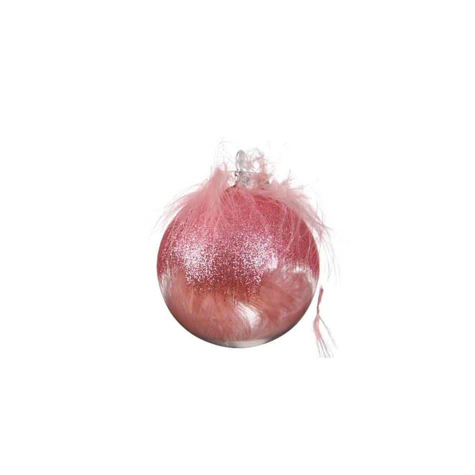 sfera-natalizia-rosa-8cm-con-glitter-e-piume